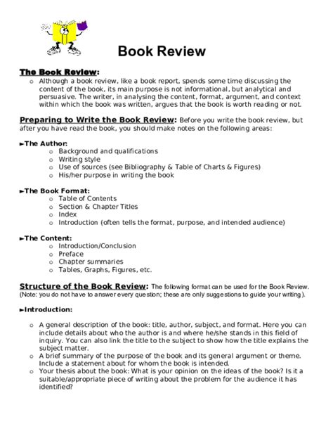 (DOC) Book Review Format | Charina Jularbal - Academia.edu