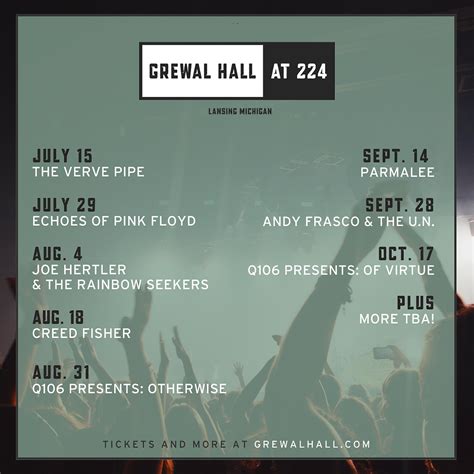 Grewal Hall at 224 Announces Initial Lineup for 2023