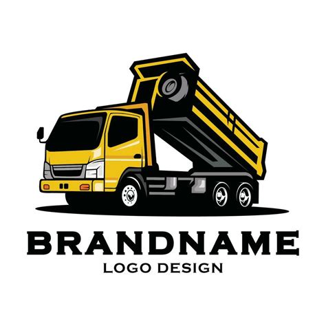 Dump truck logo design template 26582102 Vector Art at Vecteezy