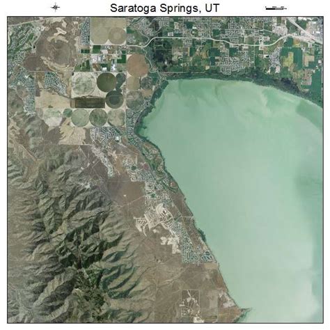 Aerial Photography Map of Saratoga Springs, UT Utah