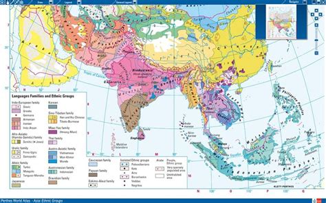 Ethnic Map Of Asia