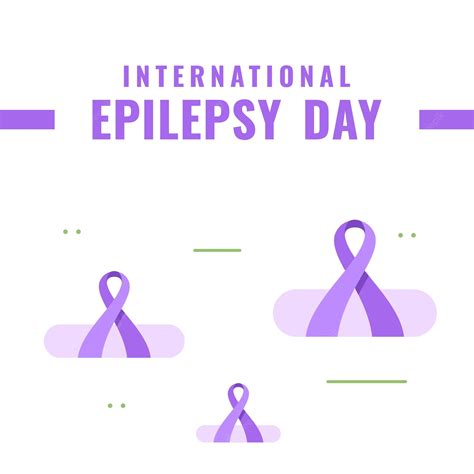 Premium Vector | International epilepsy day background with ribbon