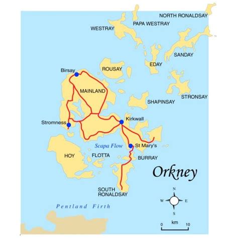 Map of Orkney Islands Province