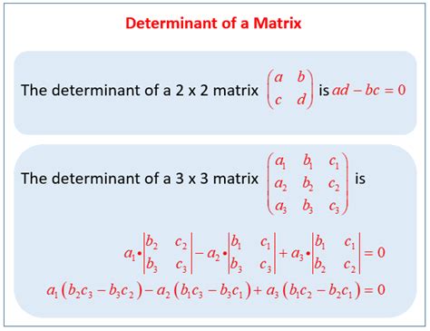 Determinant Of 2X2 Matrix : Determinant of 3x3 matrix - YouTube - The ...