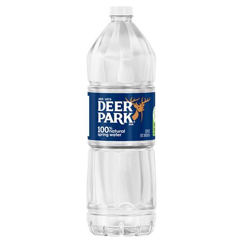 DEER PARK Brand 100% Natural Spring Water, 33.8-ounce plastic bottle ...