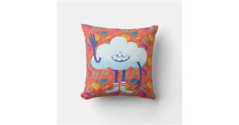 Trolls World Tour | Cloud Guy Cartoon Wave Throw Pillow | Zazzle