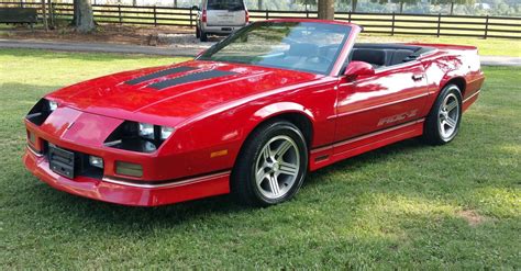 clean 1988 Chevrolet Camaro IROC Z convertible for sale