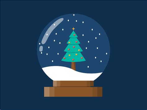 Snow Globe | Merry christmas animation, Easy christmas drawings, Snow ...