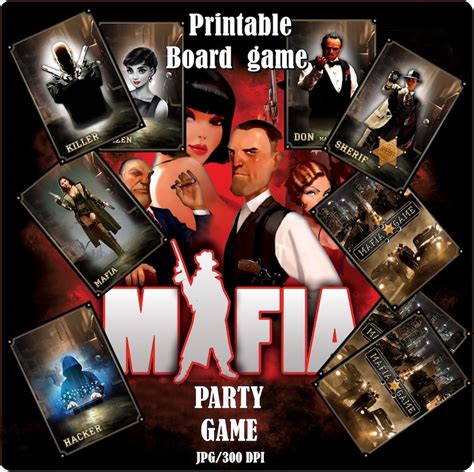 MAFIA Board Card Party Game role-playing Game, Psychological Game ...