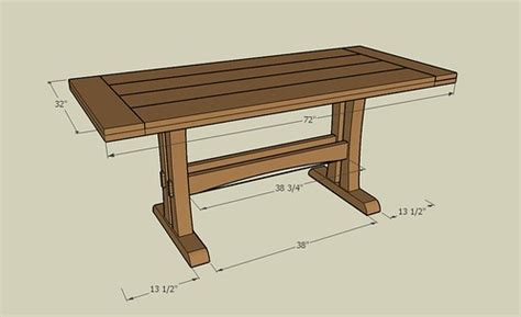 Another Trestle Table Design