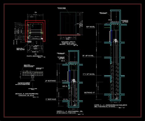 Lift Details Dwg Plan For Autocad Designs Cad