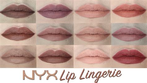 NYX LIP LINGERIE LIPSTICK | SWATCHES + REVIEW - YouTube