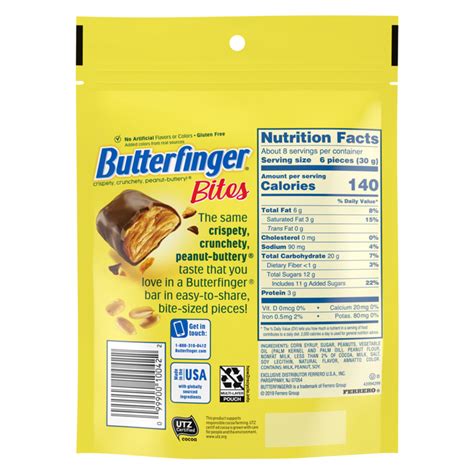 Butterfinger Bites Mini Unwrapped 8oz : Snacks fast delivery by App or ...