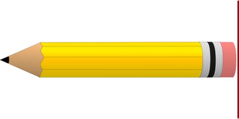 Yellow #2 Pencil Clip Art at Clker.com - vector clip art online ...