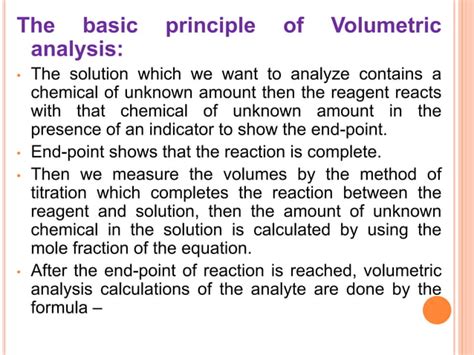 Volumetric analysis