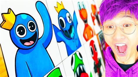 CRAZIEST RAINBOW FRIENDS ART VIDEOS EVER! (LANKYBOX REACTION!) - Uohere