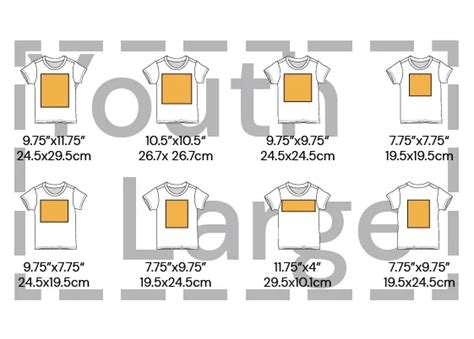 Design Sizes Guide - SmartPrintTransfers