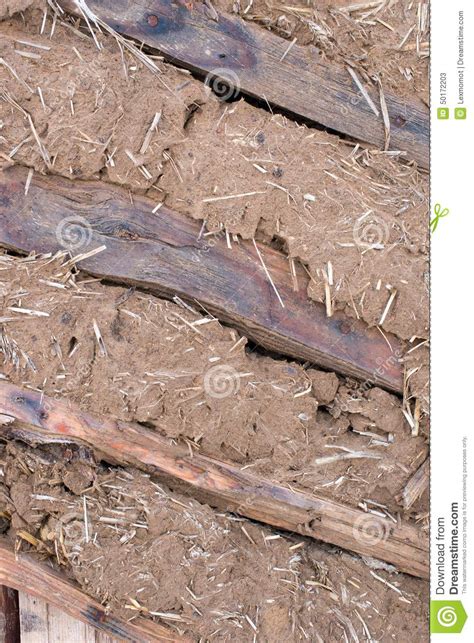 Old Earthen Wall As Background Stock Image - Image of construction ...