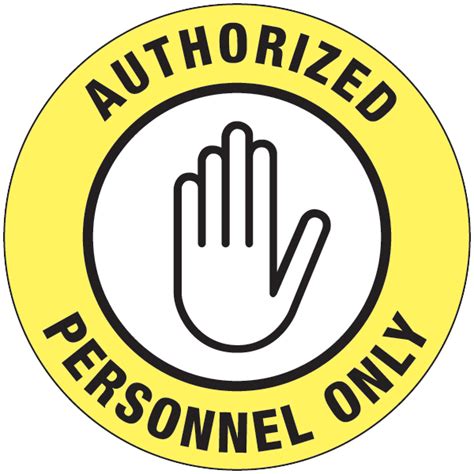 Authorized Personnel Only Sign Clip Art