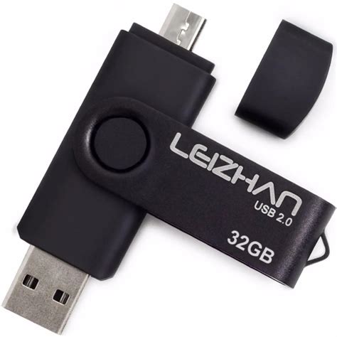 LEIZHAN USB Flash Drive 2.0 OTG Pen Drive USB Flash Disk 4GB Memory ...