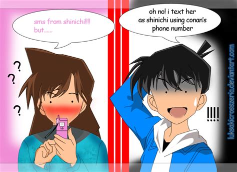 Ran Mouri and Shinichi Kudo by LuksakiCrosszeria on DeviantArt