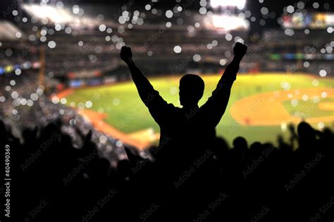 Crowd on the stadium Stock Photo | Adobe Stock