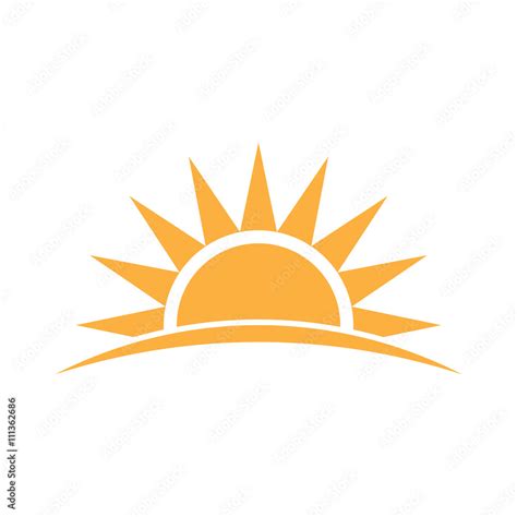 Sunshine logo. Vector graphic illustration Stock Vector | Adobe Stock