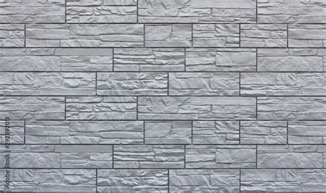 Grey stone tile texture. Gray brick wall. Close up Stock Photo | Adobe ...