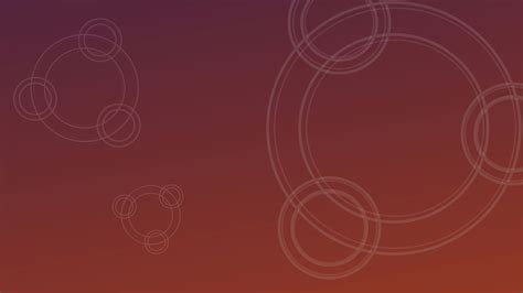 Ubuntu Minimalist Sunset Gradient HD Wallpaper