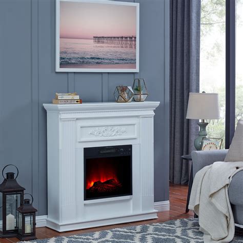 Extra Large White Electric Fireplace – I Am Chris