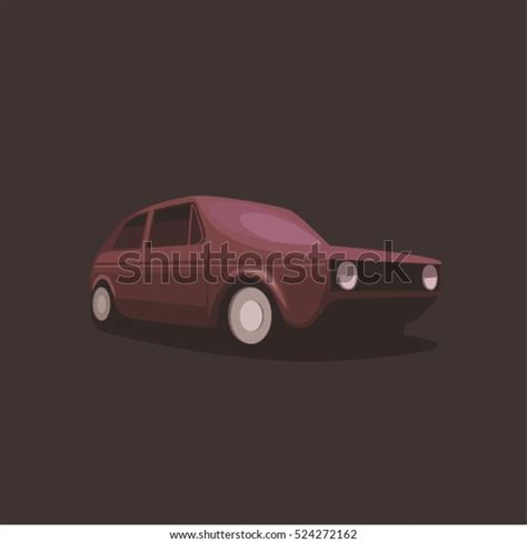 Car Vector Illustration Black Background Stock Vector (Royalty Free ...