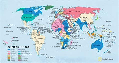 World empires in 1900. From the National... - Maps on the Web