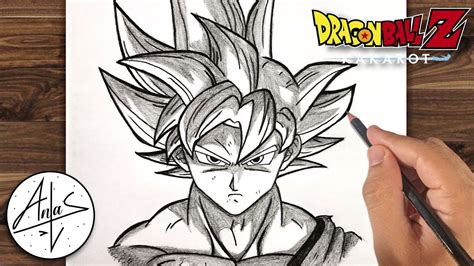 How To Draw Goku Ultra Instinct | Dragon Ball Drawing (step by step ...