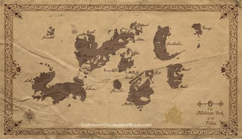 Malazan World Map | Malazan Map High Resolution - Printable World Maps