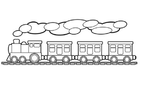 11 Contoh Sketsa Kereta Api Mudah dan Simple - BROONET