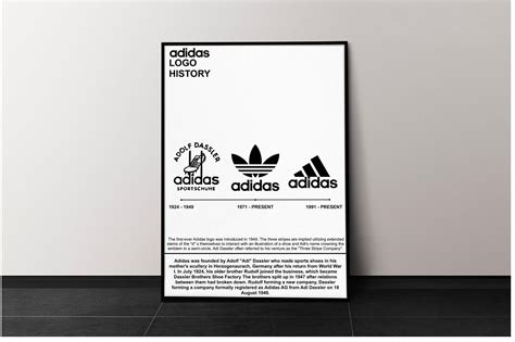 Adidas Logo History Poster Adidas Poster Adidas Art Wall - Etsy Canada