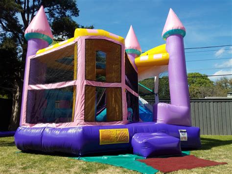 Dazzling 5-in-1 Combination Bounce House and Slide - Jump Houses Dallas