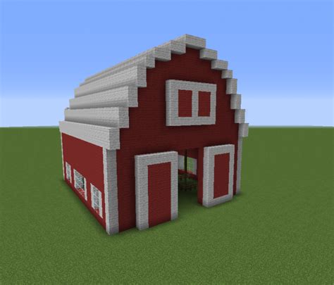 Red Barn 2 - Blueprints for MineCraft Houses, Castles, Towers, and more ...