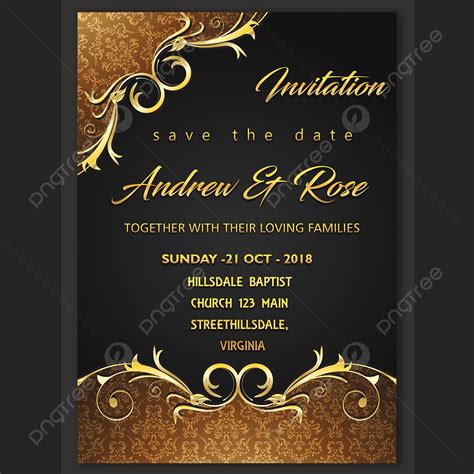 Invitation Card Design Template Template Download on Pngtree