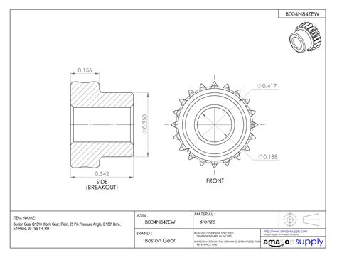 boston gear worm gear