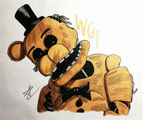 Withered Golden Freddy Drawing