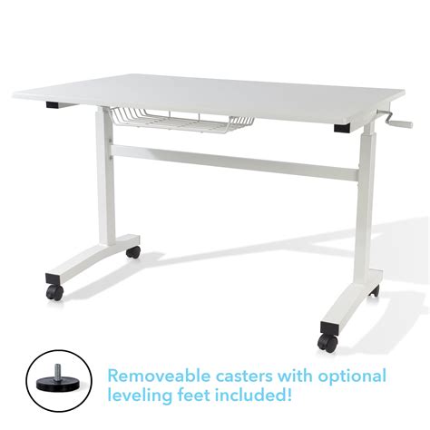 Atlantic Crank Adjustable Height Desk - Sit or Stand at This Large ...