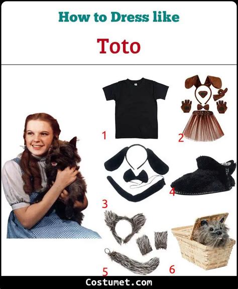 Toto (Baby Dog) Costume from The Wizard of Oz for Halloween