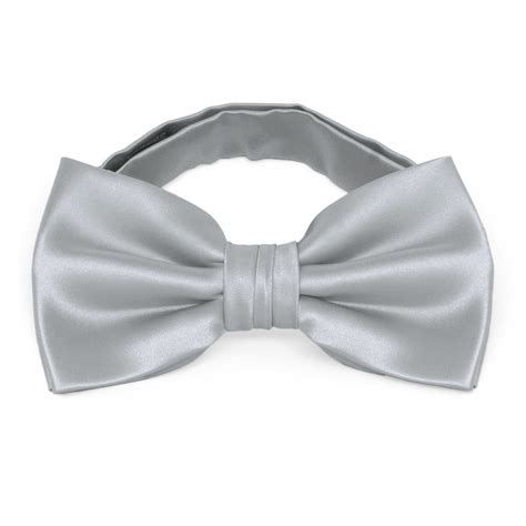 Light Silver Premium Bow Ties | Shop at TieMart – TieMart, Inc.