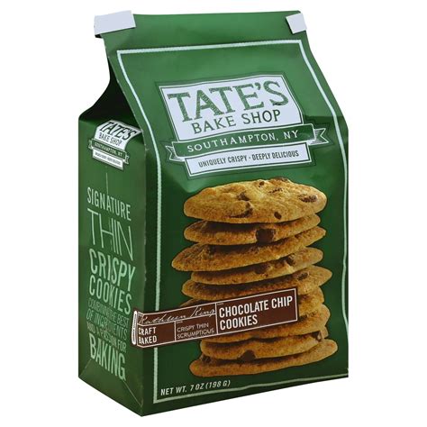 Tate's Bake Shop Cookies, Dark Chocolate, Whole Wheat 7 oz | Shipt