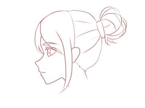 How to Draw the Head and Face – Anime-style Guideline Side View Drawing ...