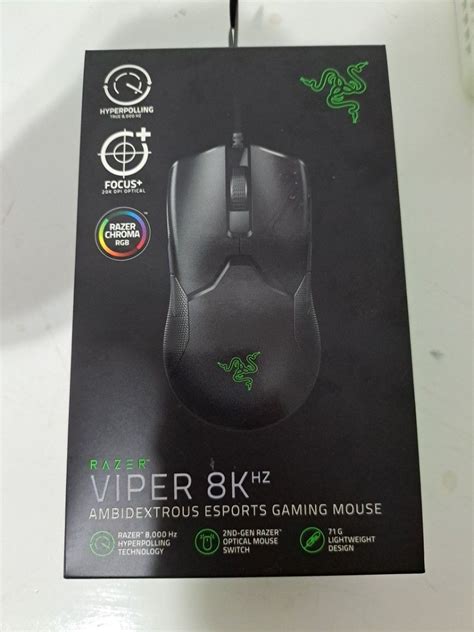 Razer viper 8k hz RGB gaming mouse, Computers & Tech, Parts ...