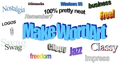 Create your own nostalgic Microsoft WordArt and party like it's 1995 ...