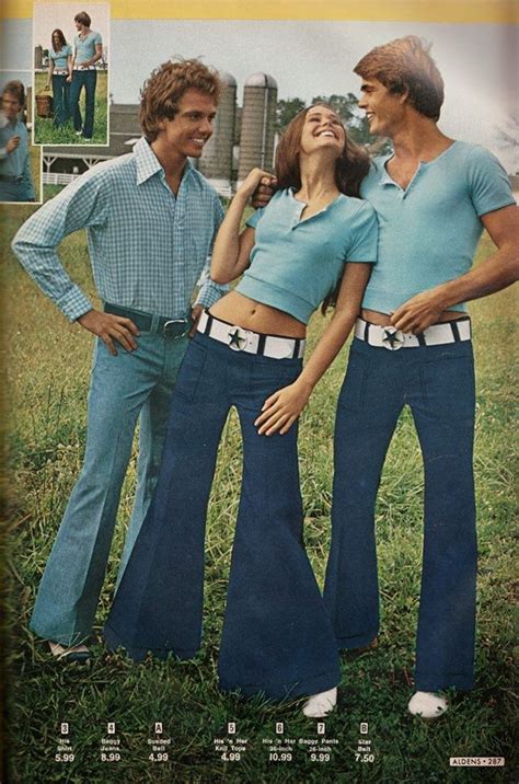 Vintage 1970s Fashion with Wide White Belt