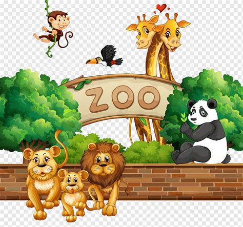 Zoo Animals Clipart Border